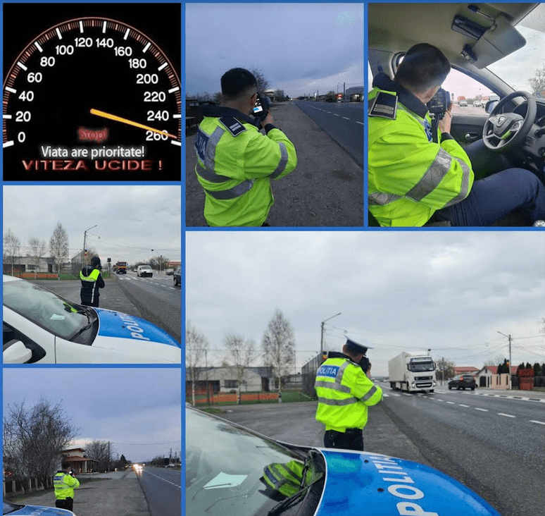 viteza radar politie masina