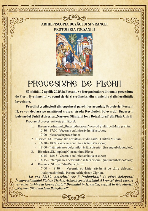 Procesiune florii 2025