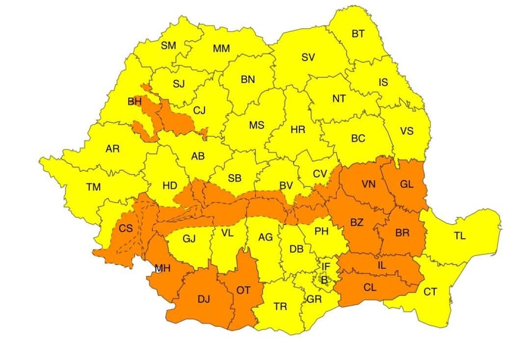 harta meteo 9 aprilie